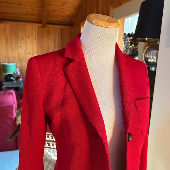 THEORY Red Blazer Jacket – 0 - Picture 3 of 9